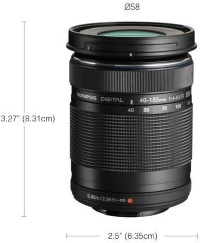 OM SYSTEM Olympus M.Zuiko Digital 40-150mm F4.0-5.6 R Black for Micro Four Thirds System Camera, 3.75x Zoom Lens, Portable Design - Image 3